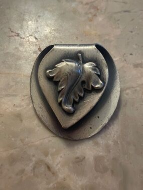 Vintage unmarked Silver Leaf pin brooch Decorative. So different!  Thank you!